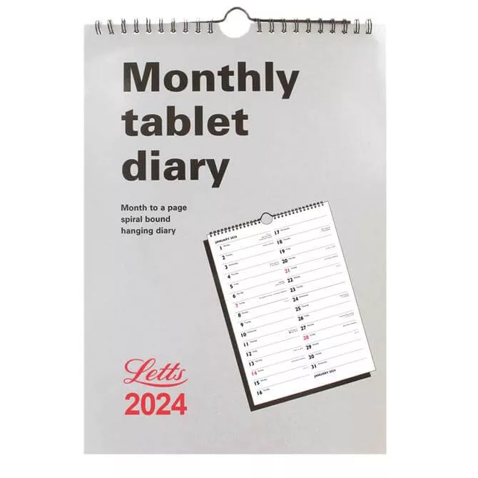 Letts Business Monthly Tablet Wall Calendar 2024 Jarrold, Norwich